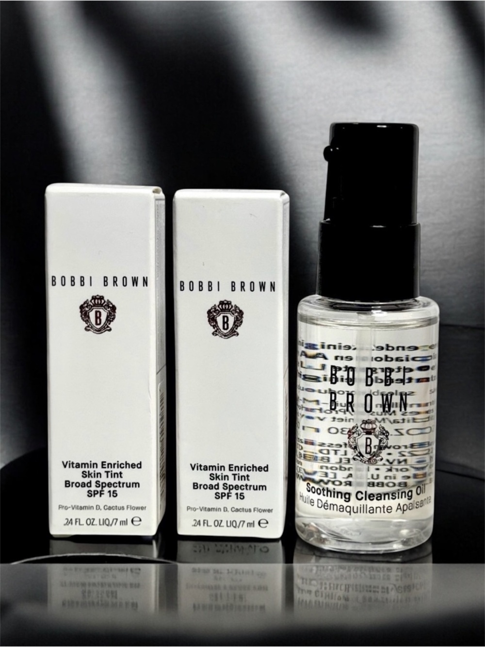 Bobbi Brown Soothing Facial Cleansing Oil & Skin Tinted SPF Moisturizers Light 1
